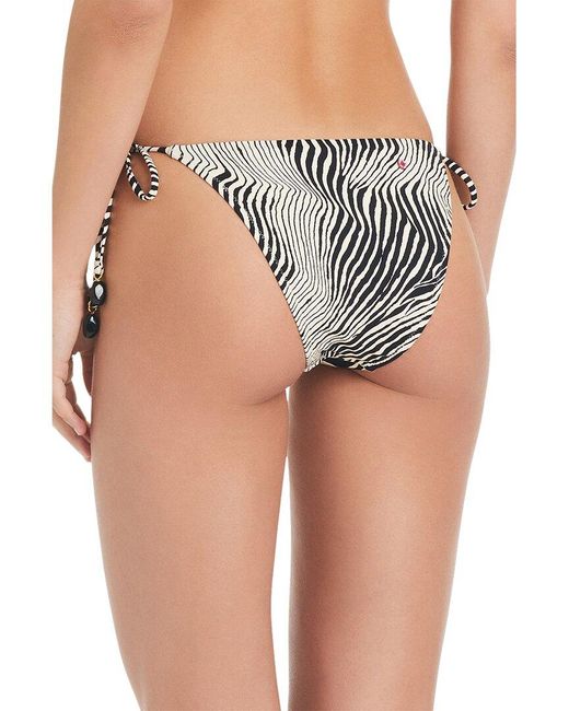 Red Carter Black High Contrast Tie Side Swim Bottoms