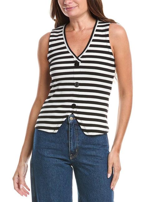 DKNY Blue Knit Top
