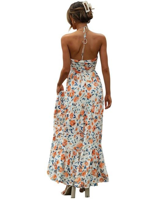 Linda Charm White Midi Dress