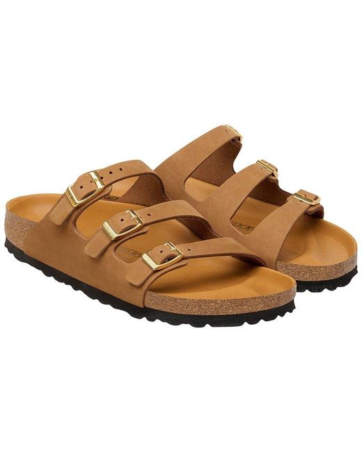 Birkenstock Brown Florida Leather Sandal
