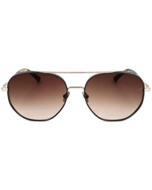 Scotch & Soda Brown 56Mm Sunglasses
