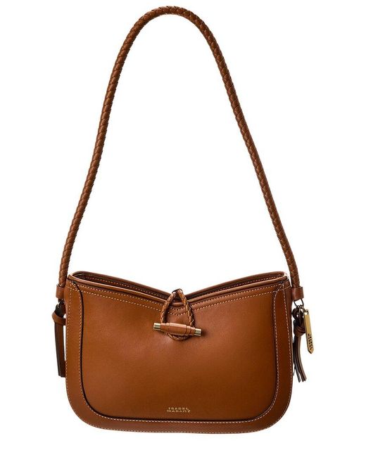 Isabel Marant Brown Vigo Leather Shoulder Bag