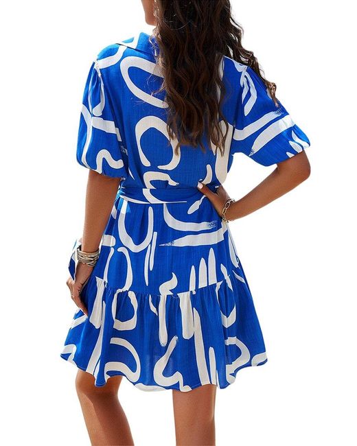 Luna Tuccini Blue Mini Dress