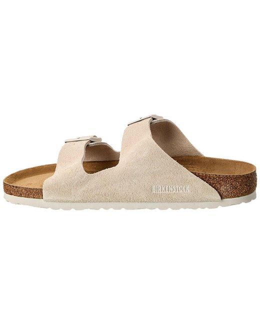 Birkenstock Gray Arizona Bs Narrow Suede Sandal for men