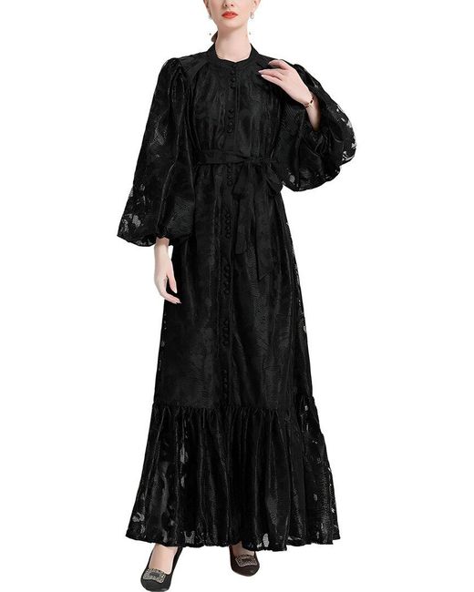 MIRA RICHI Black Maxi Dress