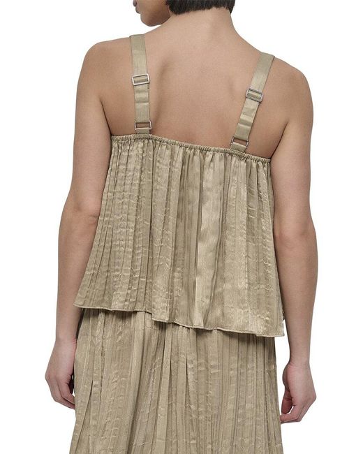 DKNY Natural Crushed Crease Top