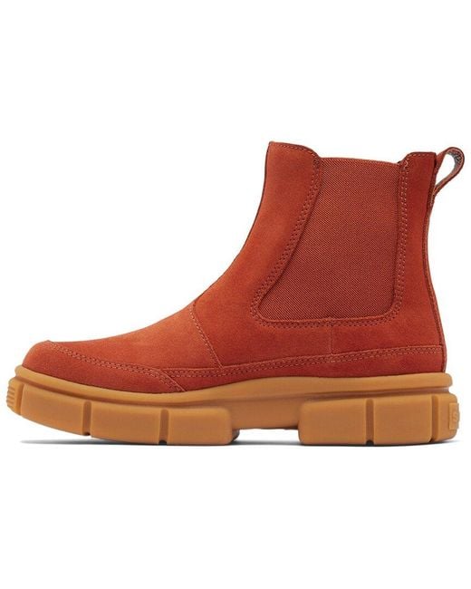 Sorel Brown Explorer Straight Suede & Leather Chelsea Boot