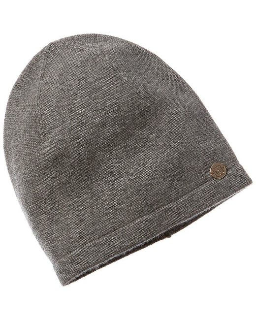 Bruno Magli Gray Jersey Slouch Cashmere Hat