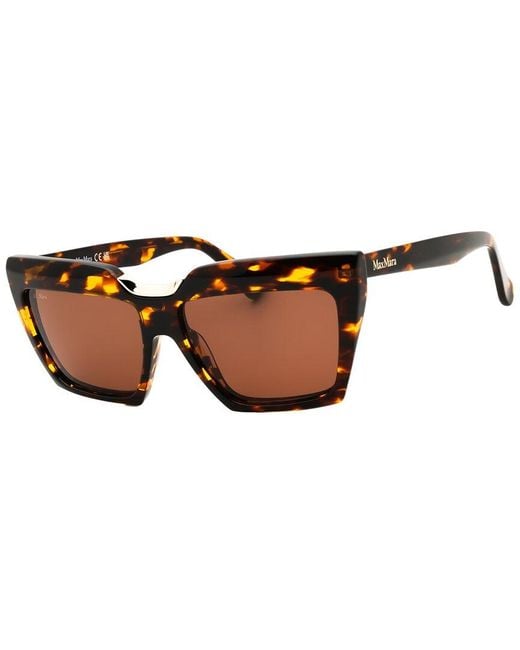 Max Mara Brown Mm0137 56Mm Sunglasses