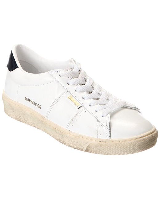 Golden Goose Deluxe Brand White Matchstar Leather Sneaker