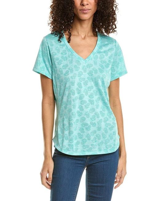 Tommy Bahama Blue Palm Coast Pineapple T-shirt