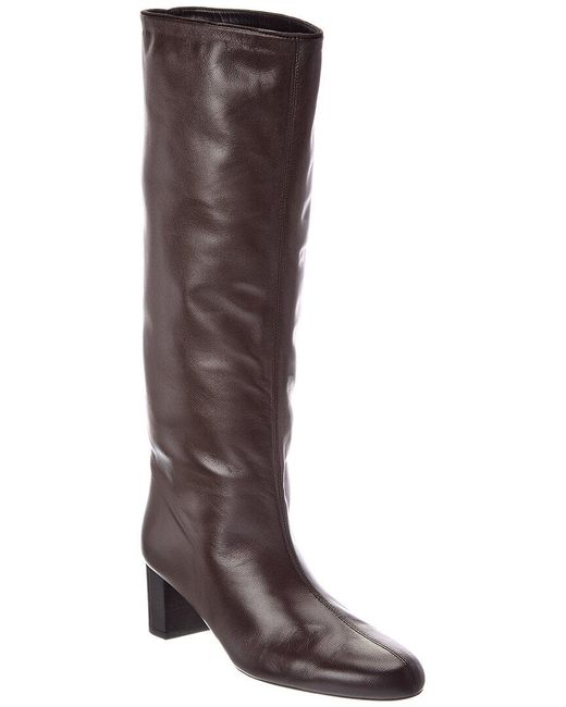 Totême Brown Leather Tall Boot