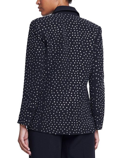 L'Agence Blue Jericho Rhinestones Blazer