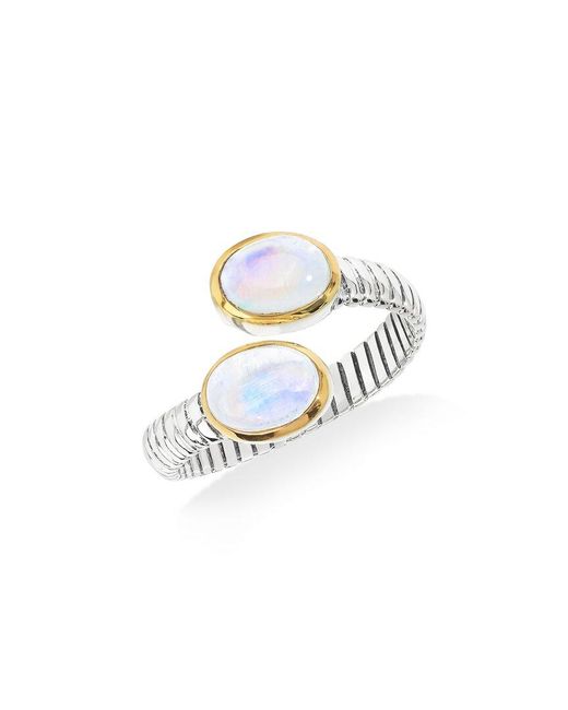 TIRAMISU White 2.15 Ct. Tw. Moonstone Bypass Ring