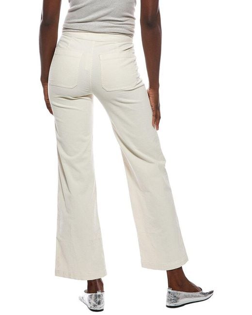 Madewell White The Wide Leg Winnitex Corduroy Pant