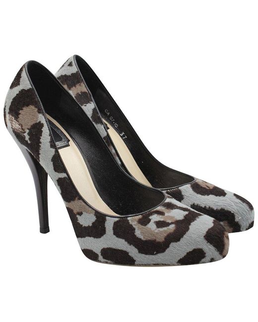 Dior Black Wool/Pony Hair Christian Stiletto Pump (Authentic Pre-Loved)