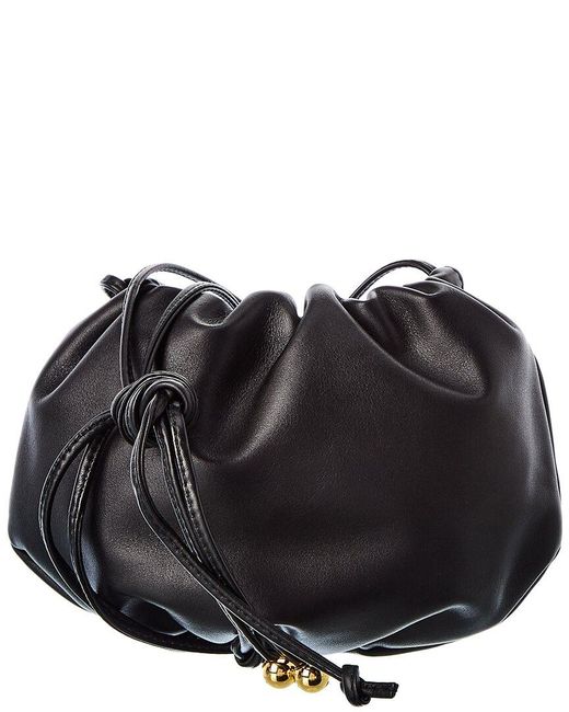 Bottega Veneta The Bulb Mini Leather Shoulder Bag in Black | Lyst