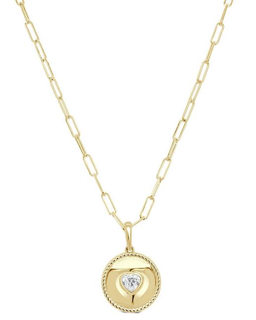 Sabrina Designs Metallic 14K 0.26 Ct. Tw. Diamond Medallion Necklace