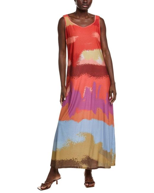 IPPONELLI Red Maxi Tank Dress