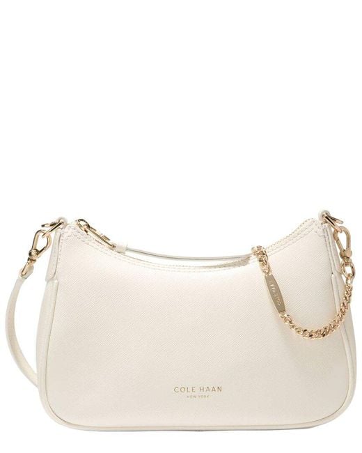 Cole Haan Natural Jodie Mini Leather Shoulder Bag