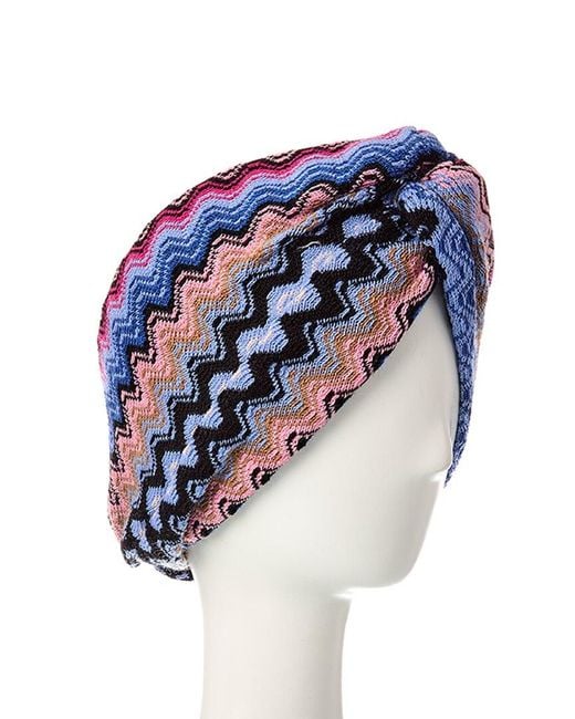 Missoni Blue Wool-Blend Headband