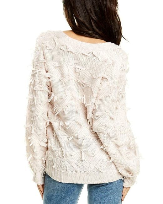 525 America Fringe Cardigan in Pink 
