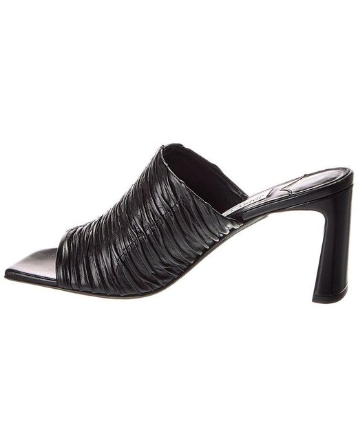 Jimmy Choo Black Lua 75 Leather Sandal