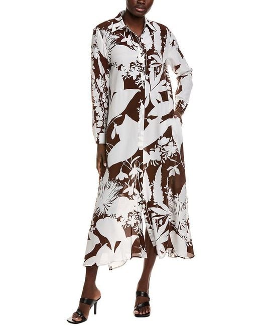 Michael Kors White Silk Shirtdress