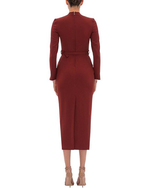 BGL Red Midi Dress