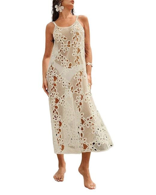 LEON GORI Natural Midi Dress
