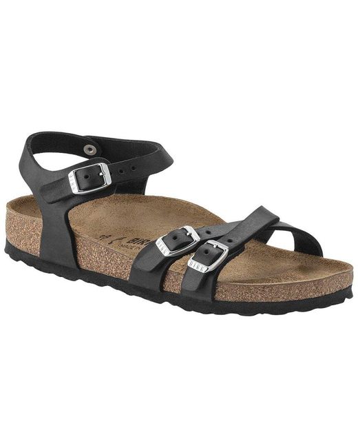 Birkenstock Black Kumba Oiled Leather Sandal