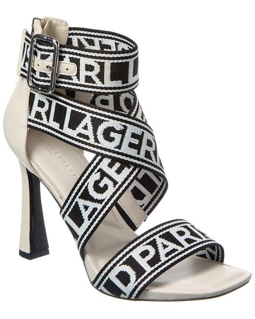 Karl Lagerfeld Black Careliz Dress Sandal