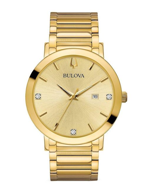 Bulova Diamond Watch in Metallic for Men Lyst