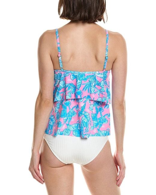 Stella Parker Blue Two Tiered Tankini