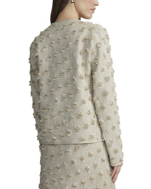 Lafayette 148 New York Gray Linen-Blend Jacket