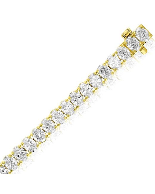 Amairah Metallic 14K 10.00 Ct. Tw. Lab-Grown Diamond Tennis Bracelet