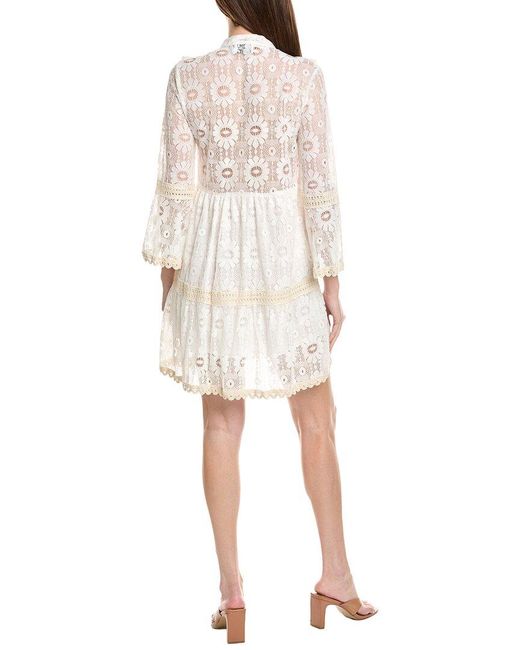 ANNA KAY White Viva Lace Mini Dress