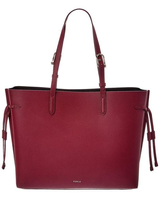 Furla Red Ava Leather Tote