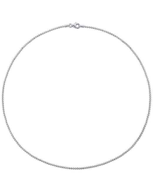 Italian Silver Metallic Ball Chain Necklace