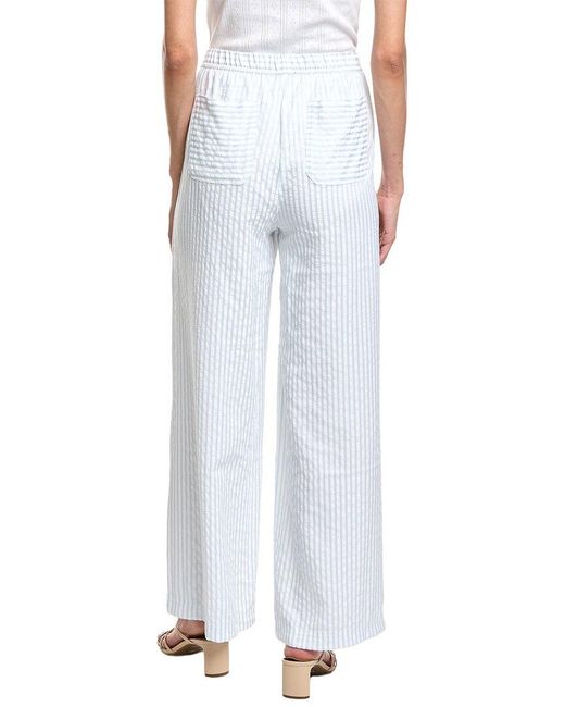 Splendid White Capri Palazzo Stripe Pant