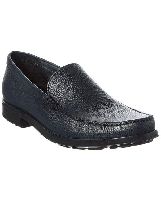 Bally Black Otinel Leather Moccasin for men