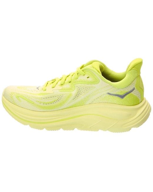 Hoka One One Yellow Clifton 10 Sneaker