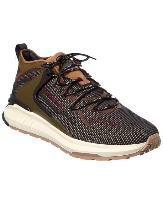 Tod's Brown Allacciata Running No_Code Sneaker for men