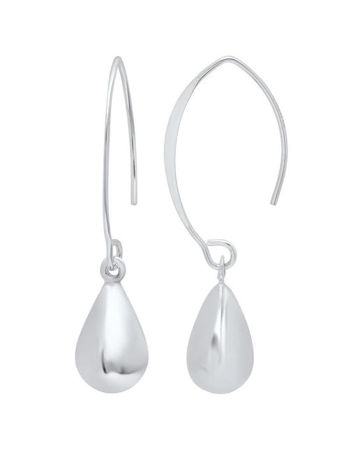 MaxColor White Dangle Earrings
