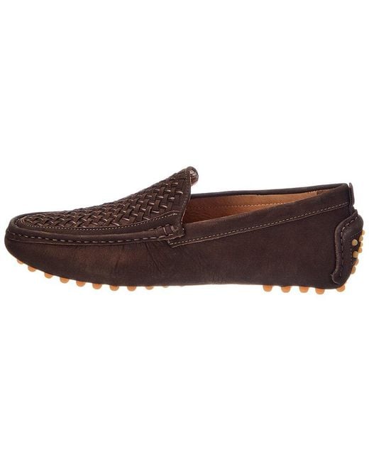Donald J Pliner Brown Rafferty Leather Loafer for men