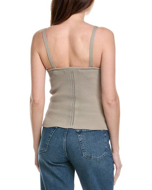 Proenza Schouler Blue Prozena Schouler Gene Silk-Blend Tank Top