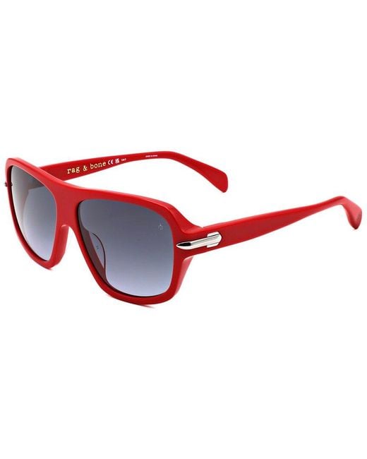 Rag & Bone Red 57Mm Sunglasses