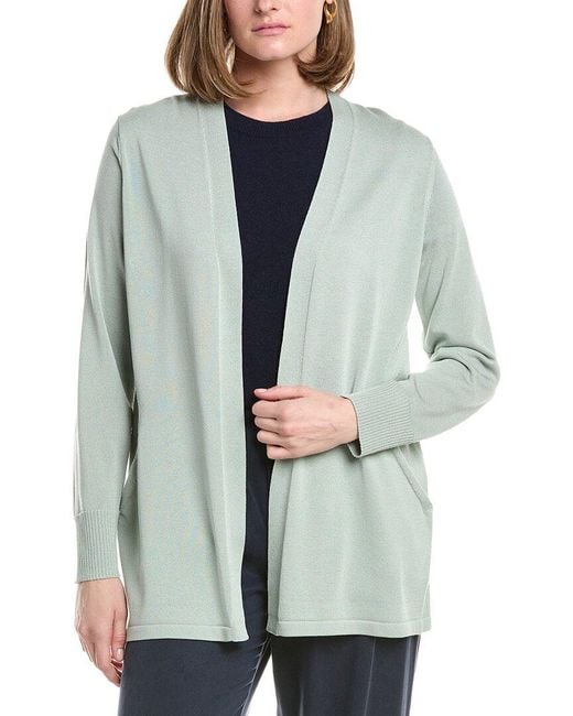 Anne Klein Gray Pocket Cardigan