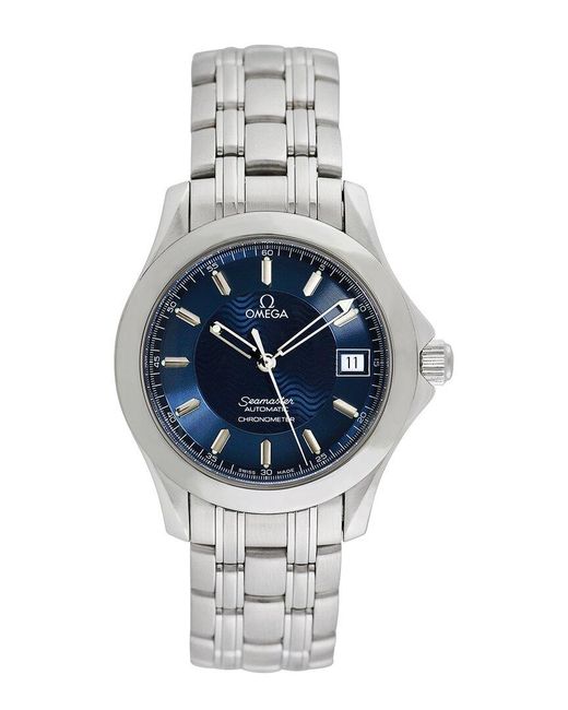Omega Blue Seamaster Chronometer Watch, Circa 1990's (authentic Pre-loved) for men