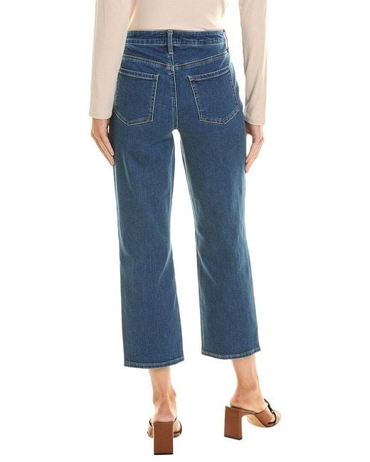 NYDJ Blue Petite Waterfall Relaxed Straight Jean